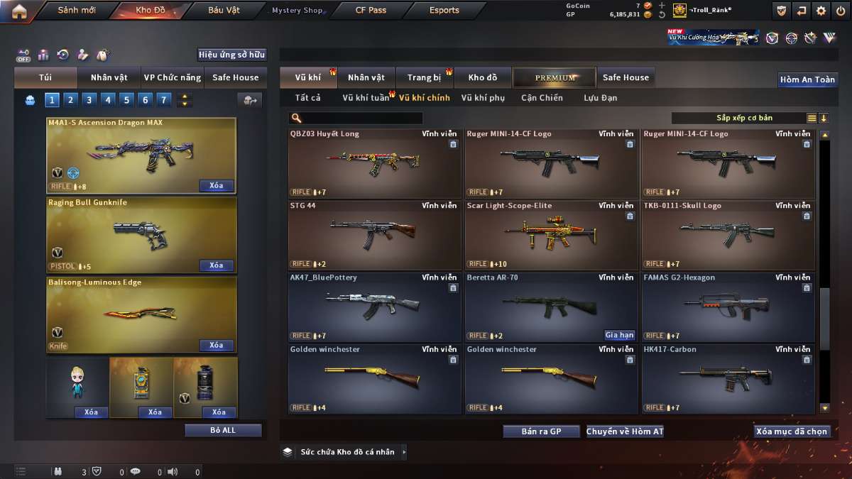 shop acc cf uy tin gia re